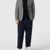 Auslauf ? BOSS Slim Fit 2-Knopf-Sakko Mit Strukturmuster Modell ‘Hanry’ – Marineblau ? 7