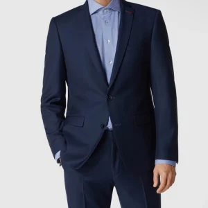 Schlussverkauf ? Roy Robson Slim Fit 2-Knopf-Sakko Aus Merinowolle – Marineblau ? 13