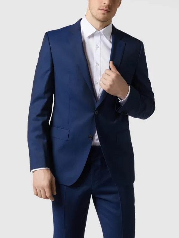 Angebote ? BOSS Slim Fit 2-Knopf-Sakko Aus Reiner Schurwolle – Royalblau ? 5