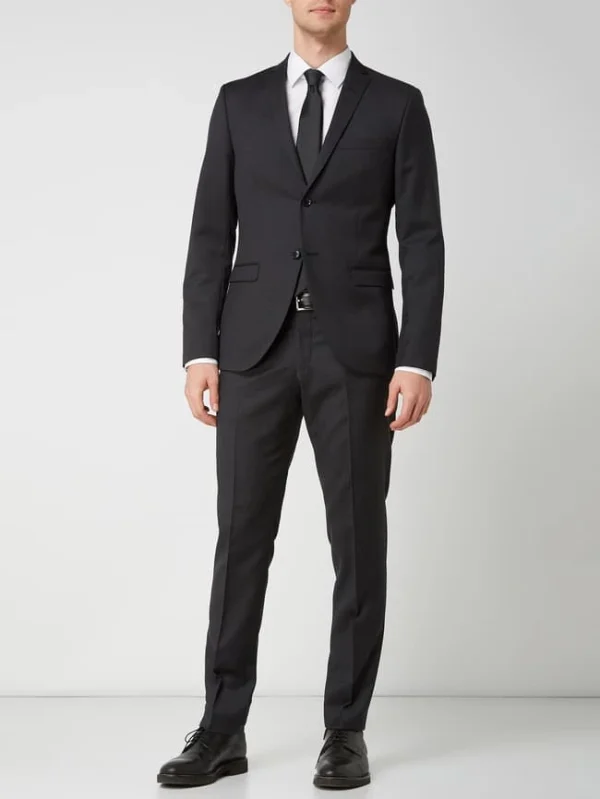 Schlussverkauf ? Tiger Of Sweden Slim Fit 2-Knopf-Sakko Aus Wolle Modell ‘Jil’ – Dunkelgrau ? 1