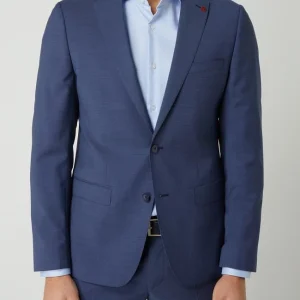 Bestpreis ? Roy Robson Slim Fit 2-Knopf-Sakko Aus Schurwolle ‘Techno Suit’ – Blau ? 14