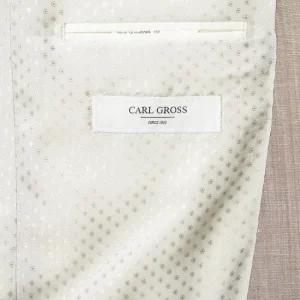 Top 10 ? Carl Gross Modern Fit 2-Knopf-Sakko Aus Schurwoll-Leinen-Mix Modell ‘Sander’ – Mittelgrau ? 10