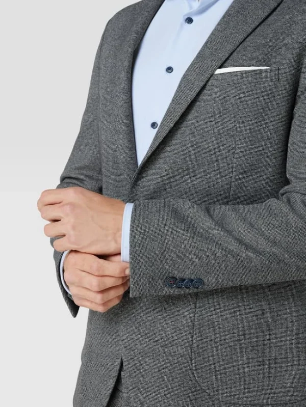 Top 10 ? Cinque Slim Fit 2-Knopf-Sakko Mit Strukturmuster Modell ‘CiUno’ – Blau ? 4