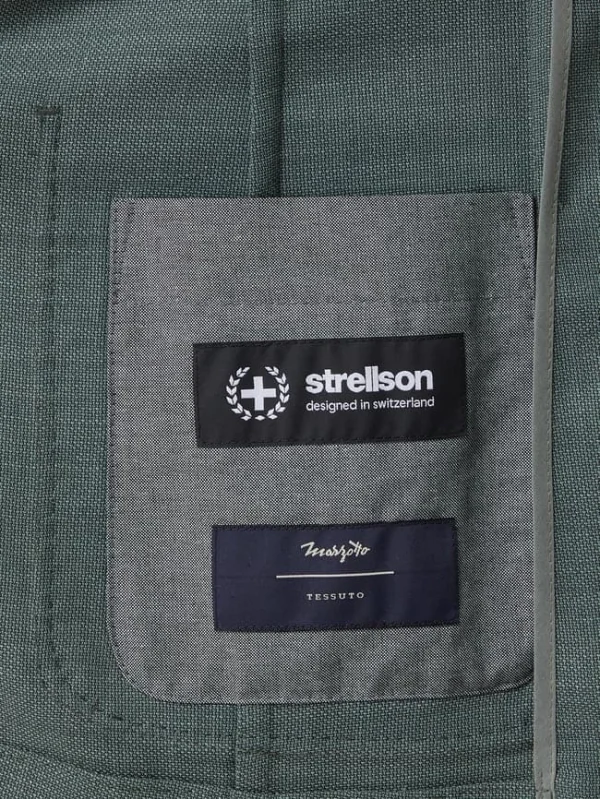 Neu ? Strellson Slim Fit 2-Knopf-Sakko Mit Stretch-Anteil Modell ‘Acon’ – Gras Grün ? 7