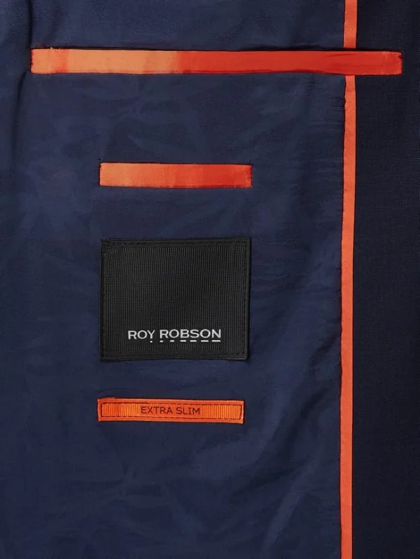 Budget ? Roy Robson Extra Slim Fit 2-Knopf-Sakko Aus Schurwollmischung – Marineblau ? 6