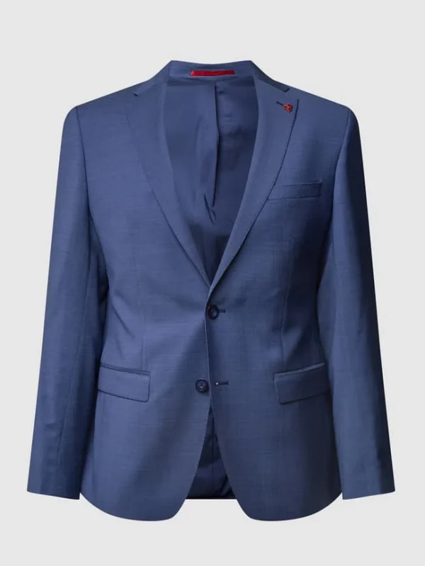 Bestpreis ? Roy Robson Slim Fit 2-Knopf-Sakko Aus Schurwolle ‘Techno Suit’ – Blau ? 3