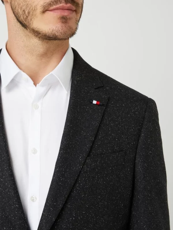 Beste Bewertungen von ? Tommy Hilfiger Slim Fit 2-Knopf-Sakko Mit Stretch-Anteil – Anthrazit ? 4