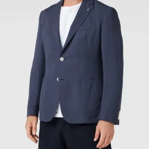 Rabatt ❤️ BOSS Slim Fit 2-Knopf-Sakko Modell ‘Hanry’ – Marineblau ✨ 13