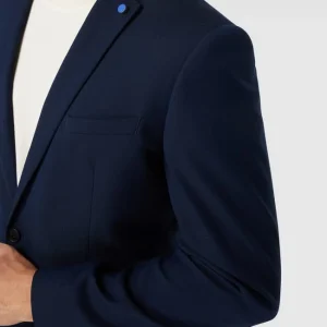 Beste Bewertungen von ? S.Oliver BLACK LABEL Slim Fit 2-Knopf-Sakko Mit Webstruktur – Marineblau ? 11