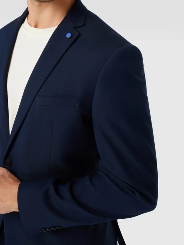 Beste Bewertungen von ? S.Oliver BLACK LABEL Slim Fit 2-Knopf-Sakko Mit Webstruktur – Marineblau ? 4