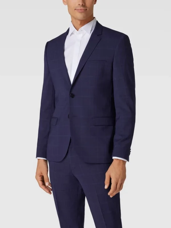 Neu ? HUGO Extra Slim Fit 2-Knopf-Sakko Mit Karomuster Modell ‘Arti’ – Royalblau ? 5