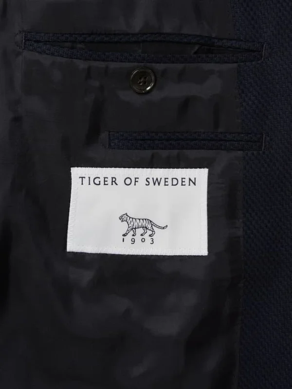 Angebote ? Tiger Of Sweden Slim Fit 2-Knopf-Sakko Mit Fallendem Revers Modell ‘Josef’ – Marineblau ? 5