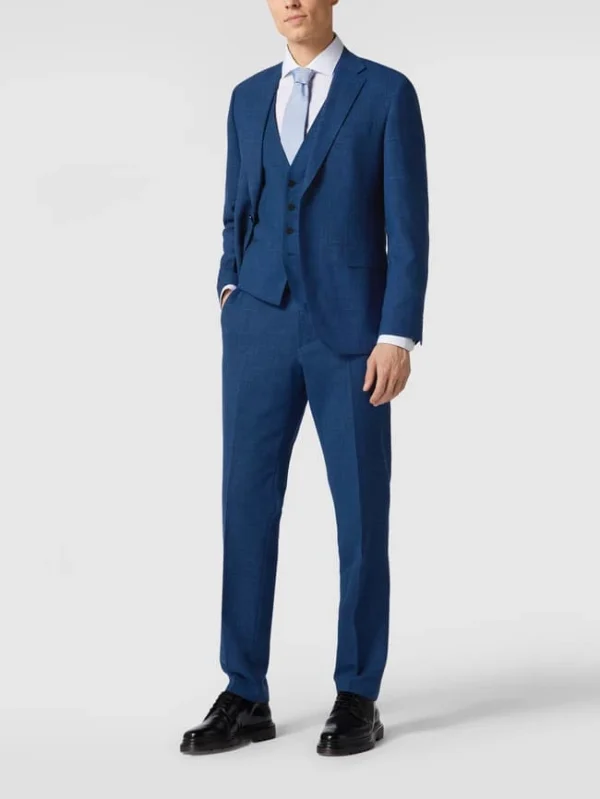 Rabatt ? BOSS Regular Fit 2-Knopf-Sakko Mit Woll-Anteil Modell ‘Jasper’ – Blau ? 1